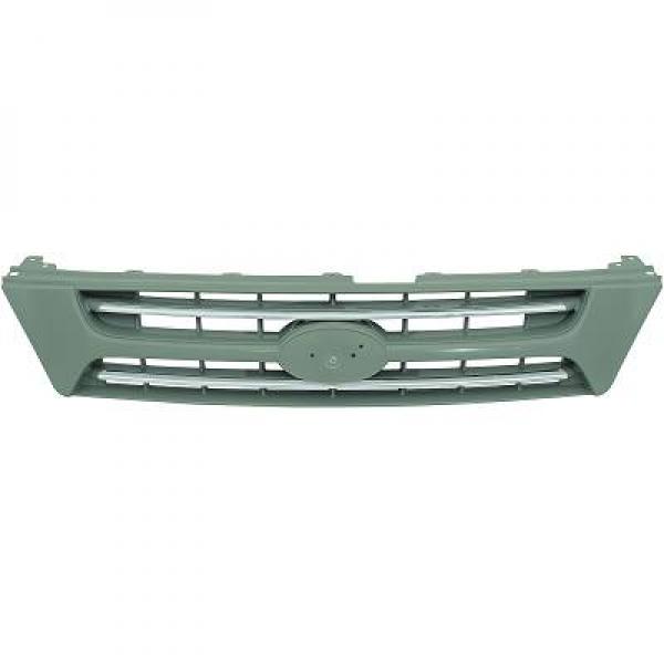 Grille de calandre, a peindre, barrette chromée, avec motif