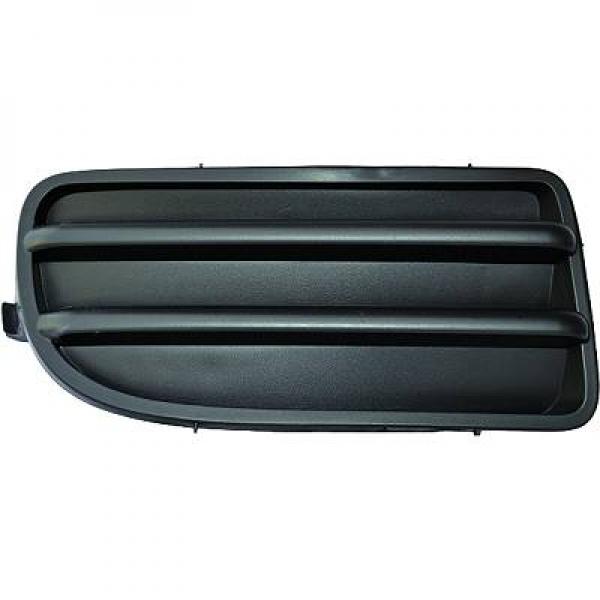 Grille de pare-chocs avant, droite, grise fonce, sans emplacement antibrouillard