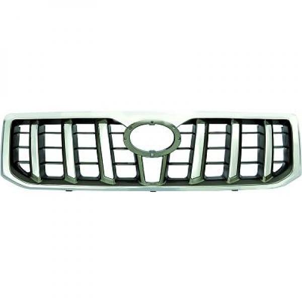 Grille de calandre, chromée/noire/argent
