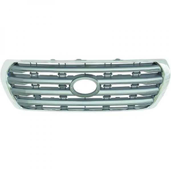 Grille de calandre, chromée/grise
