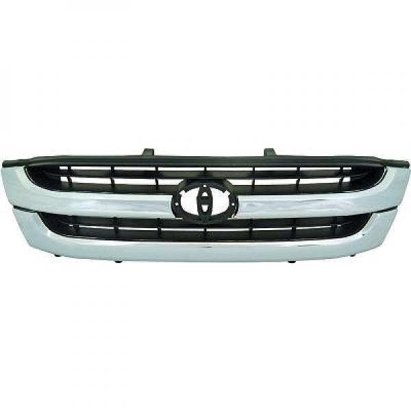 Grille de calandre, chromée et noire, modèle 2wd