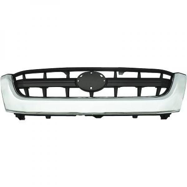 Grille de calandre, noire et chromée, modèle 4wd