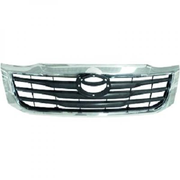 Grille de calandre, chromée/argent/noire