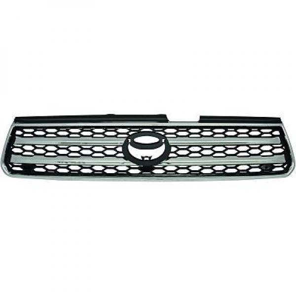 Grille de calandre, chromée/noire
