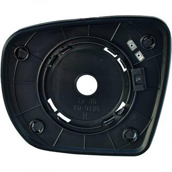 Glace de rétroviseur gauche, chauffante
