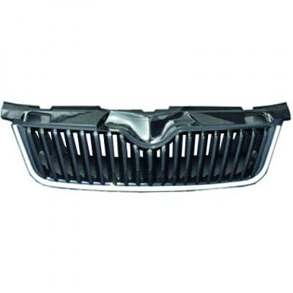 Grille de calandre, noire/chromée