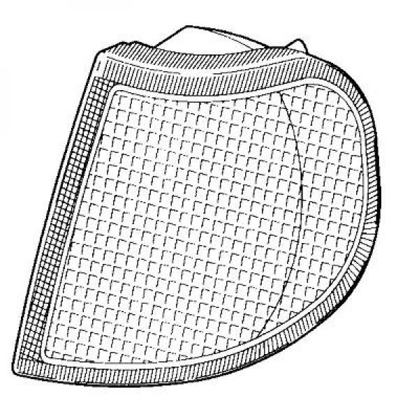 Feu clignotant avant droit, blanc