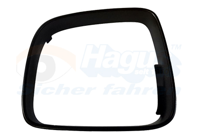 Coquille de rétroviseur gauche, noire, contour de miroir