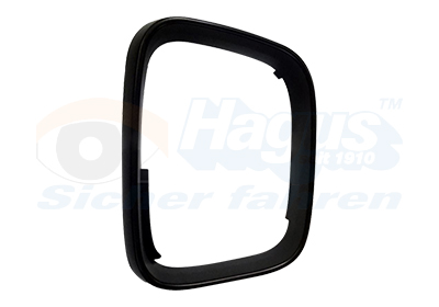 Coquille de rétroviseur droit, noire, contour de miroir, modèle utilitaire