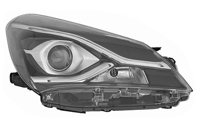 Phare avant droit, électrique, lampes HIR2/LED/WY21W