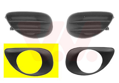 Grille de pare-chocs avant droit, avec emplacement antibrouillard