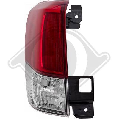Feu arrière gauche, led, sur aile