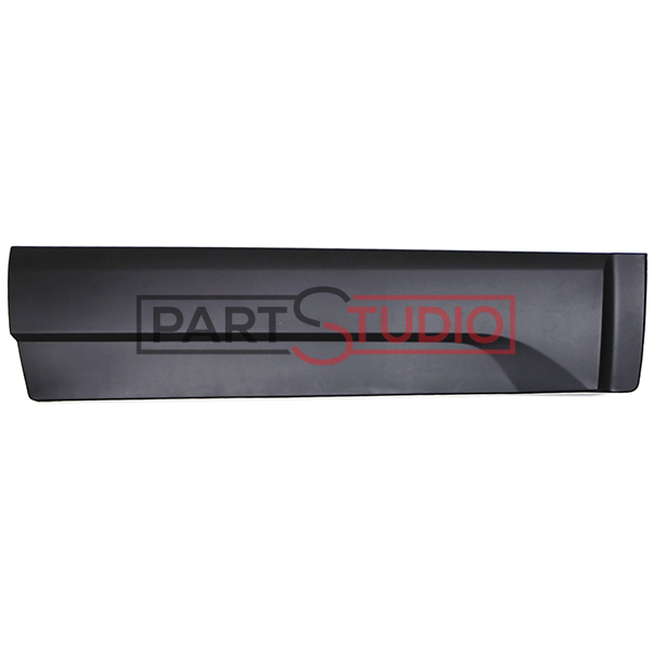 Moulure de porte avant droite, noire, large