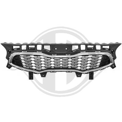 Grille de calandre, grise et noire