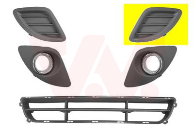Grille de pare-chocs avant gauche, sans emplacement antibrouillard