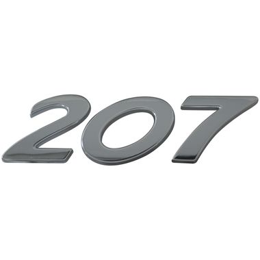 Monogramme arrière "207"