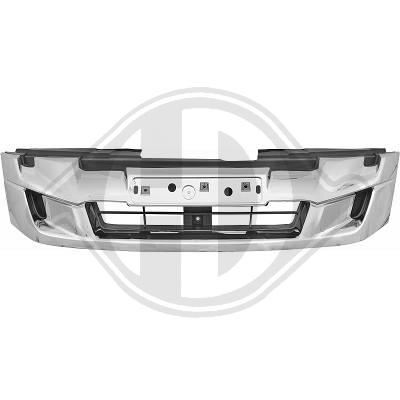 Grille de pare-chocs avant, chromée et noire, modèle 4wd