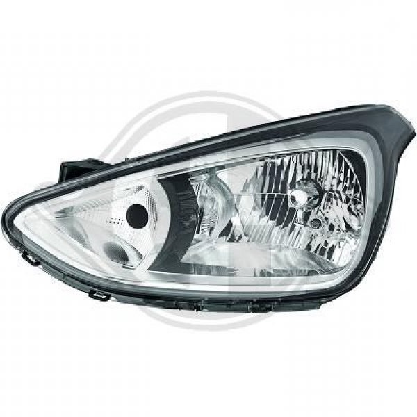Phare avant gauche, électrique, lampes H4+H7, avec projecteurs directionnels