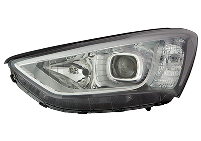 Phare avant gauche, électrique, led, lampes D3S+H7