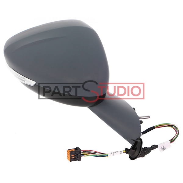 Rétroviseur droit, à peindre, rabattable électriquement, feu clignotant led, avec éclairage au sol, modèle grand space tourer