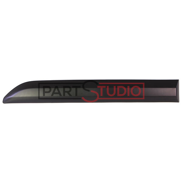 Moulure de porte coulissante droite, noire, modèle L1