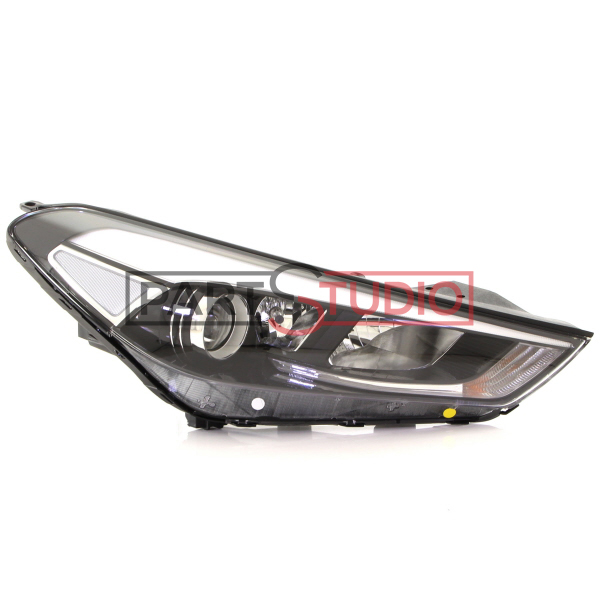 Phare avant droit, électrique, lampes h7+h7