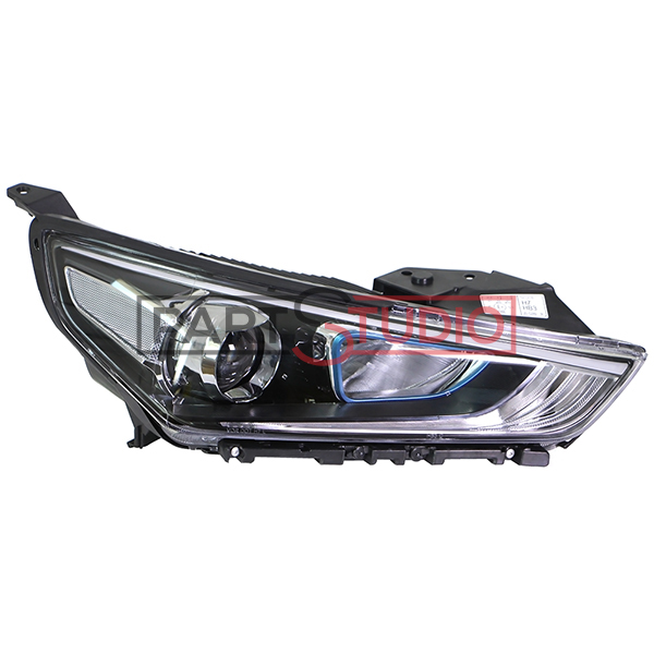 Phare avant droit, lampe h7+hb3, bleu