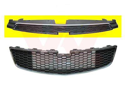 Grille de calandre, supérieure, chromée