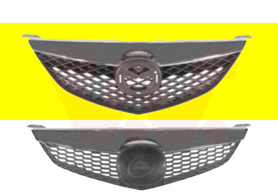 Grille de calandre, avec moulure chromée