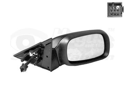 Rétroviseur droit, noir, électrique, chauffant, sauf modèle cabriolet, modèle à partir de 10/1994