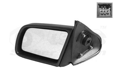 Rétroviseur gauche, noir, électrique, chauffant