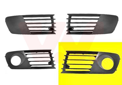Grille de pare-chocs avant gauche, avec emplacement antibrouillard