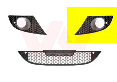 Grille de pare-chocs avant gauche, avec emplacement antibrouillard