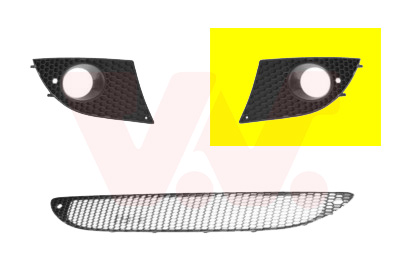 Grille de pare-chocs avant gauche, avec emplacement antibrouillard