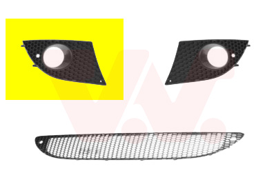 Grille de pare-chocs avant droit, avec emplacement antibrouillard