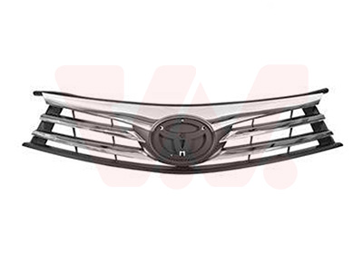 Grille de calandre, noire, avec moulure chromée