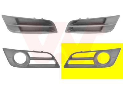 Grille de pare-chocs avant gauche, avec emplacement antibrouillard