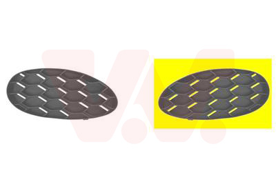 Grille de pare-chocs avant gauche, sans emplacement antibrouillard