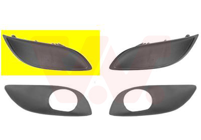Grille de pare-chocs avant, droite, sans emplacement antibrouillard, noire