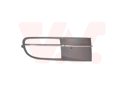 Grille de pare-chocs avant, droite, noire, avec emplacement antibrouillard, avec moulure chromée