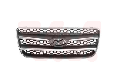Grille de calandre, noire/chromée
