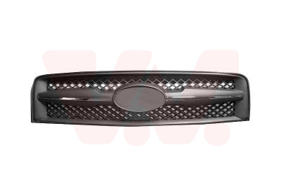 Grille de calandre, sans motif, avec bandeau chromé