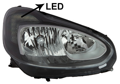 Phare avant droit, feu diurne led