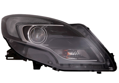 Phare avant droit, électrique, chromé, clignotant foncé
