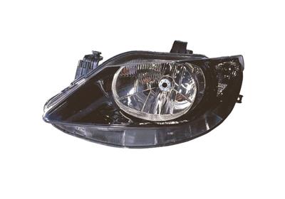 Phare avant gauche, fond noir, lampe h4, avec moteur