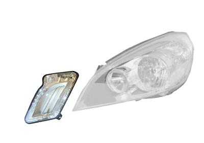 Feu de jour avant gauche, a led