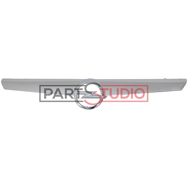Moulure grille de calandre supérieure, chromée, avec monogramme