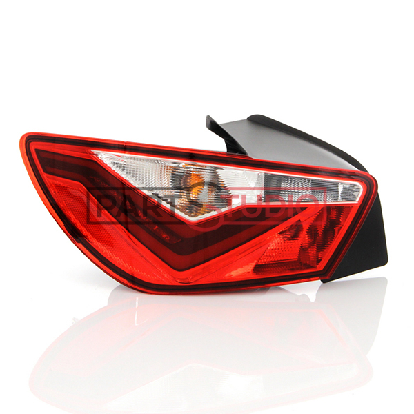 Feu arrière gauche, modèle 2/3 portes, fond noir, led, modèle cupra