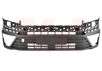 Pare-chocs avant inférieur, noir, avec emplacements radars, sans emplacements park assist, 4 trous