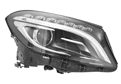 Phare avant droit, lampe d3s + led, modèle xénon